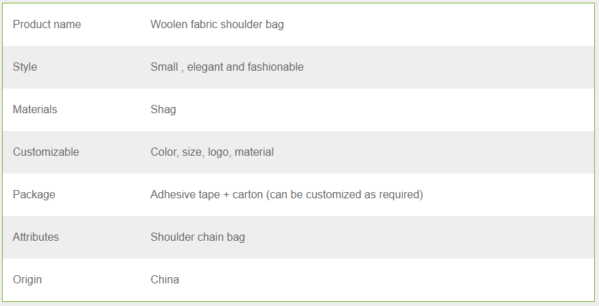 Woolen Shoulder Bag